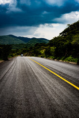 road landscape in mexico.