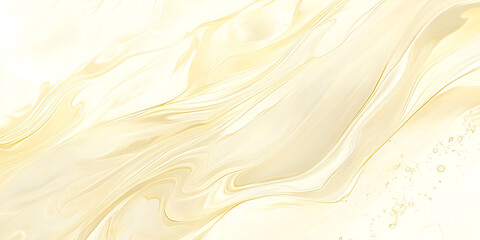 Obraz premium Golden Fluid Art: Abstract Swirls of Beige and Gold 