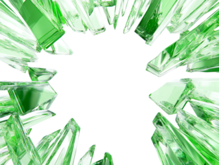 Light green comic abstract background frame against transparent background for adding a playful and vibrant touch to designs, illustrations, or comic-related content