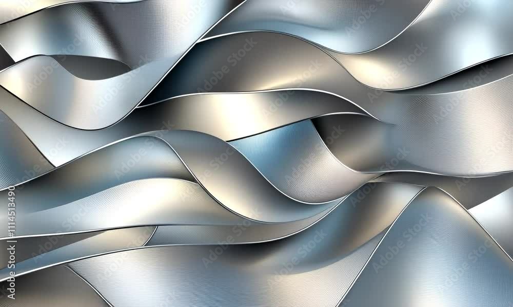 Poster a captivating display of swirling metallic patterns creates an illusion of depth and movement, empha