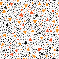 Vector Memphis Seamless Pattern minimal concept