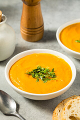 Healthy Homemade Creamy Carrot Soup