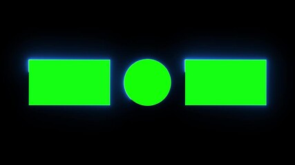 neon end screen.  transparent end screen Subscribe button and outro for gaming and video Subscibe, like, share, End card ending screen motion graphics animation, green screen