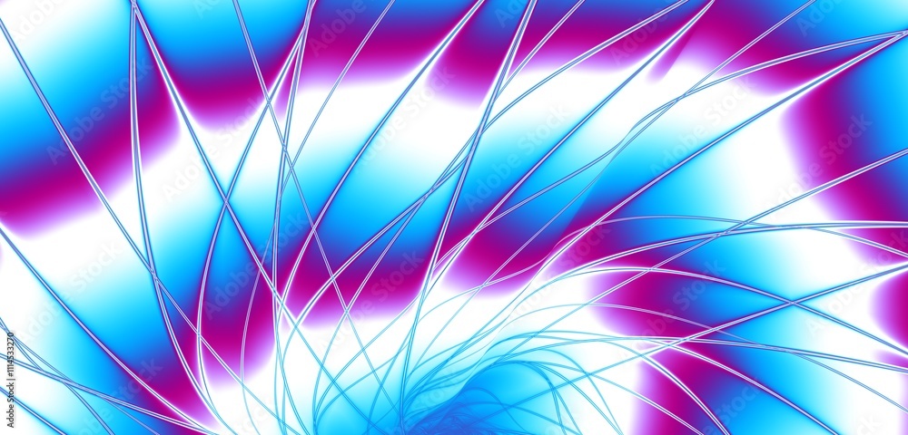 Aufkleber abstract blue and purple dynamic background. futuristic vivd neon swirl lines. light effect.