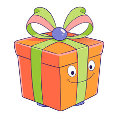 gift box with ribbon