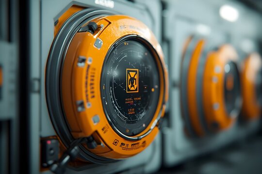Secure high tech experimental facility suffers destabilizing energy fluctuations leading to shattering of sleek modular containment units and an earth shaking explosion