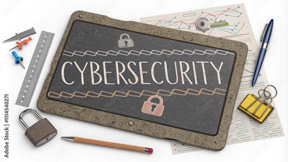 Poster cybersecurity awareness strategies digital workspace infographic professional setting informative de