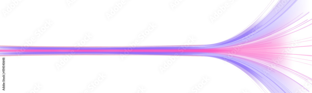 Poster electric technology in futuristic style neon color in png format on white transparent background for
