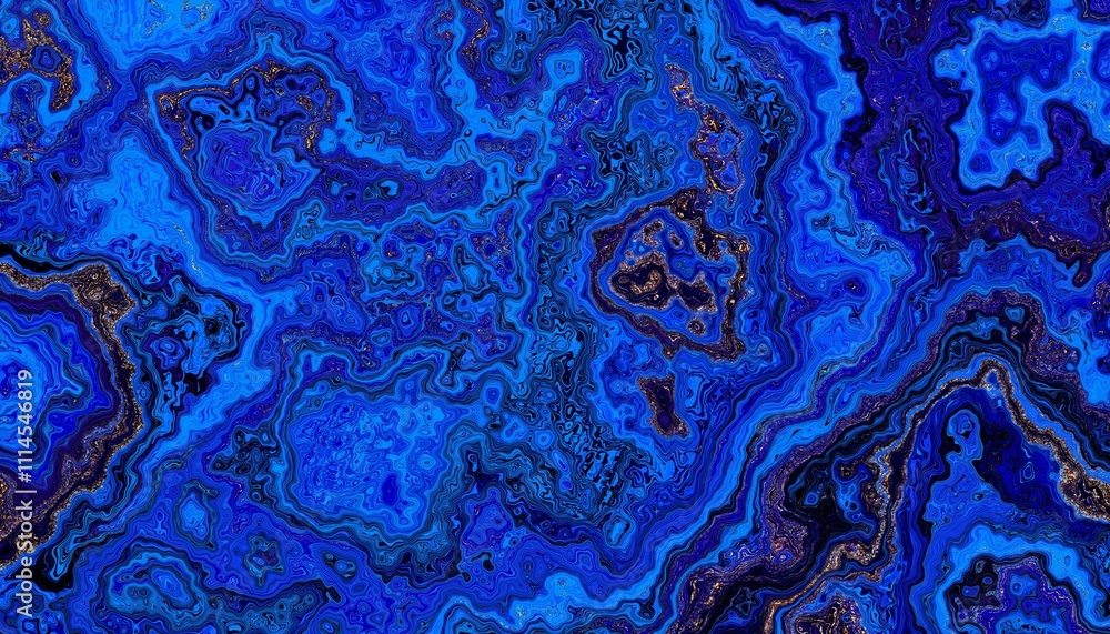 Aufkleber this is an abstract blue marble texture that is enhanced with glittering and shimmering accents
