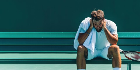 A Tennis Player Experiences Deep Distress and Difficulty While Competing in a Match