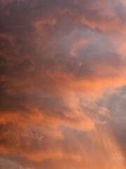 sunset in the clouds