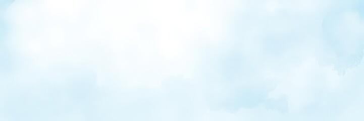 Fototapeta premium Abstract light blue watercolor background with soft brush strokes and gentle gradients, ideal for calming designs and artistic projects, blue