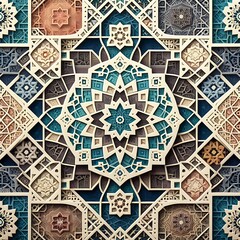 Intricate Geometric Pattern Islamic Art Design