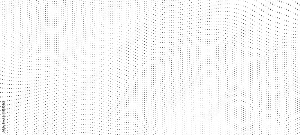 Aufkleber Abstract digital wave of particles. Futuristic point wave. Technology background