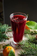 mulled wine on the table