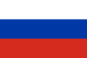 vector flag of russia. russian official national flag. flat style design