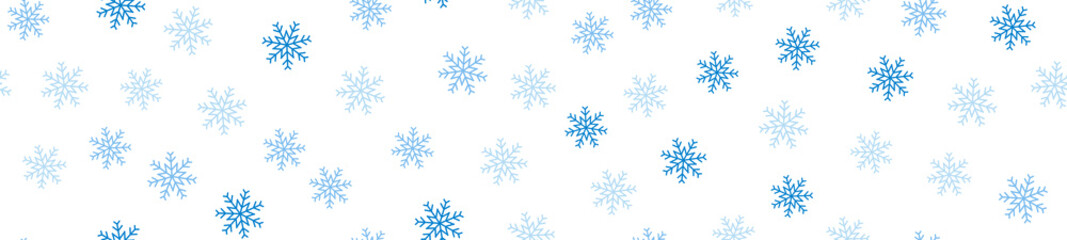 Winter seamless pattern with snowflakes