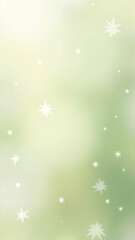 Modern abstract design featuring a soft gradient of yellow and green tones with floating light bokeh for a calming and fresh visual aesthetic