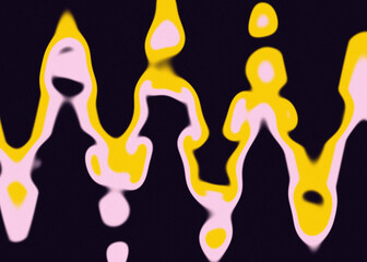 An abstract psychedelic wavy line design background image.