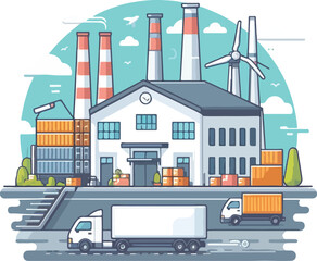 Fototapeta premium warehouse vector