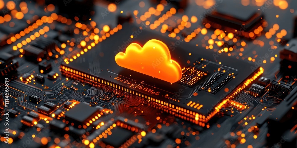 Poster cloud computing technology integrated circuit board