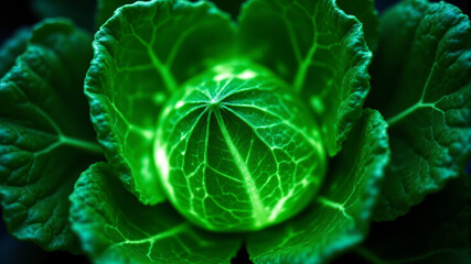 Obraz premium Discover the Beauty of Fresh Green Cabbage for Healthy Eating and Cooking Ideas