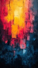 Fototapeta premium Abstract Colorful Art with Vibrant Color Palette and Texture