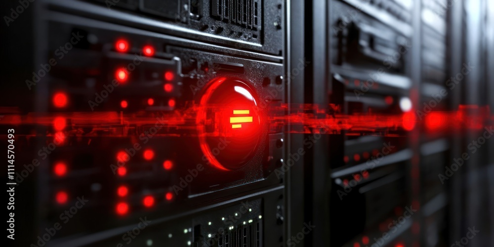 Poster Red Alert Server Data Stream Transmission Error