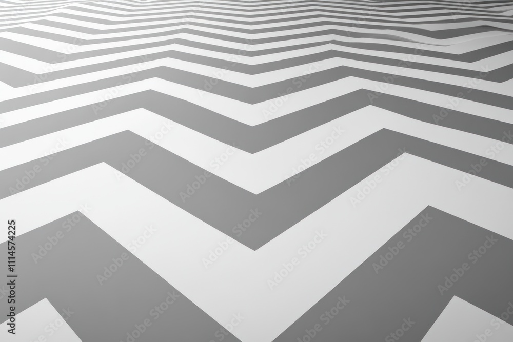 Poster abstract gray and white chevron pattern background