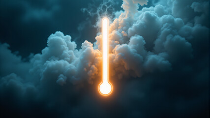 Fototapeta premium Understanding Temperature Changes A Guide to Weather Patterns and Climate Impact