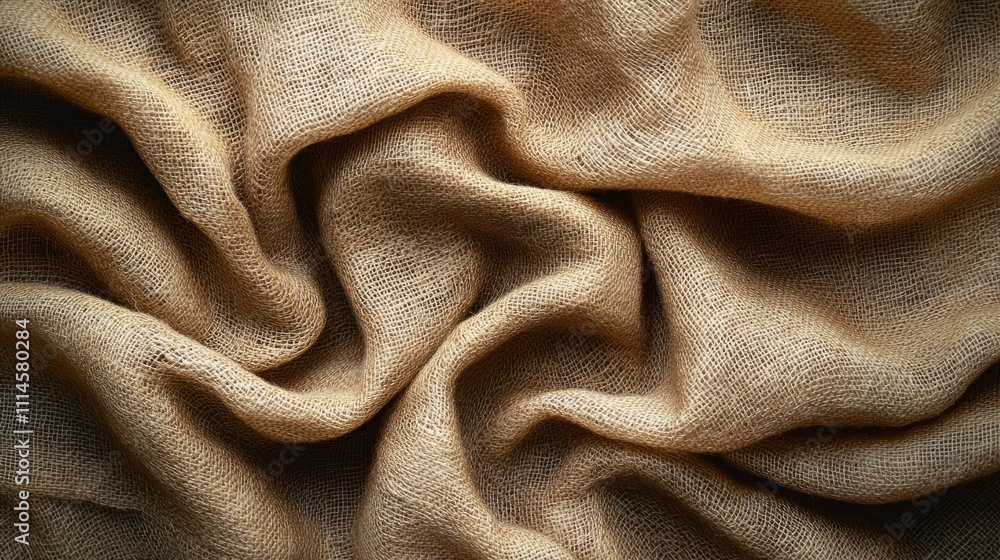 Poster draped burlap fabric texture background