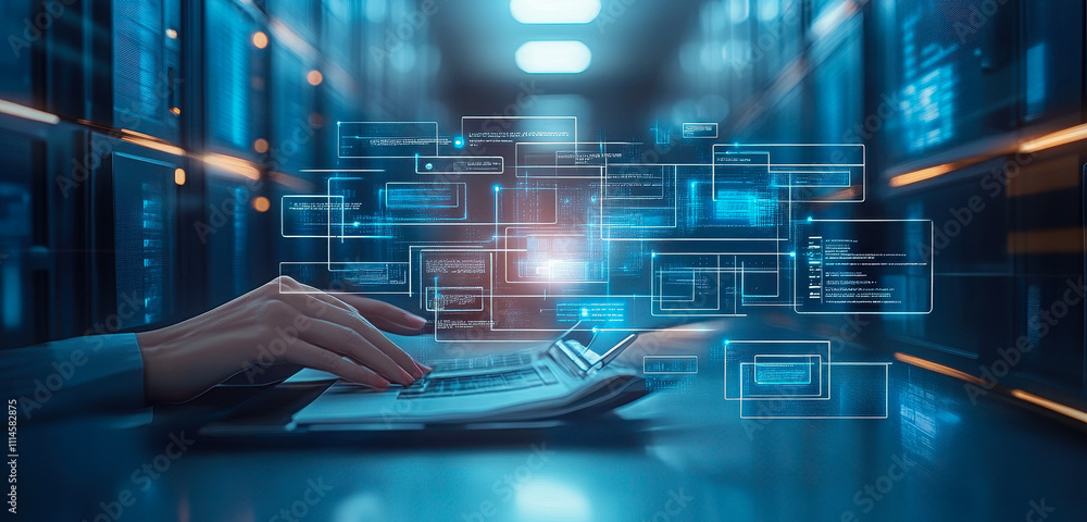 Poster efficient document management system for digital data organization and access
