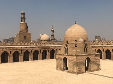 Mosque of Ibn Tulun in Cairo in Egypt