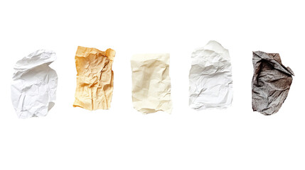 The paper pack is old but the background is isolated