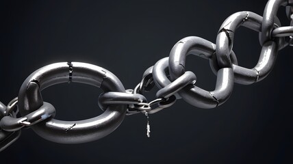 Obraz premium Broken Chain Link