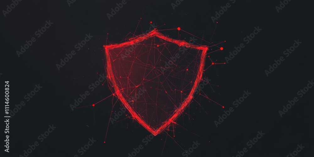 Poster Abstract Red Shield Digital Network Security Design