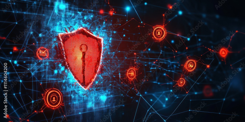 Poster Digital Shield Protecting Network Data Security