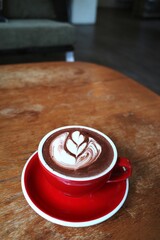 Hot chocolate in a cup