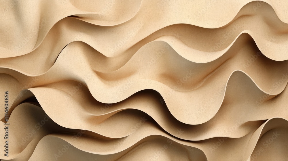 Poster abstract beige wave pattern background texture