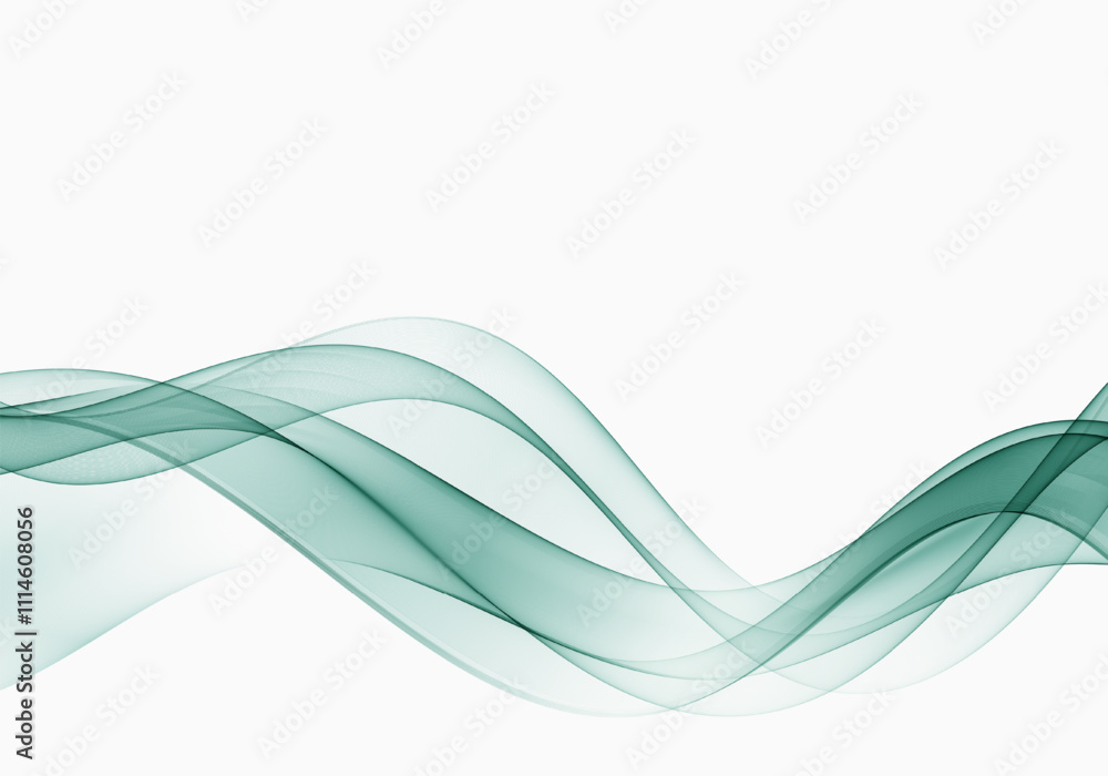 Poster flow of transparent abstract wave. design element.