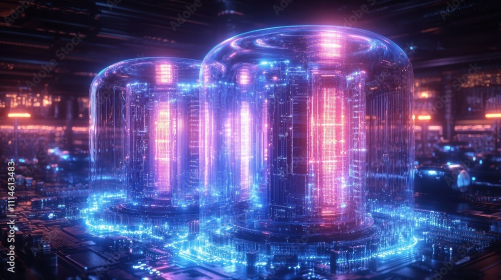 Poster cpu and microcircuits image innovative solutions abstract image one main object high quality very de