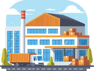 Fototapeta premium warehouse vector