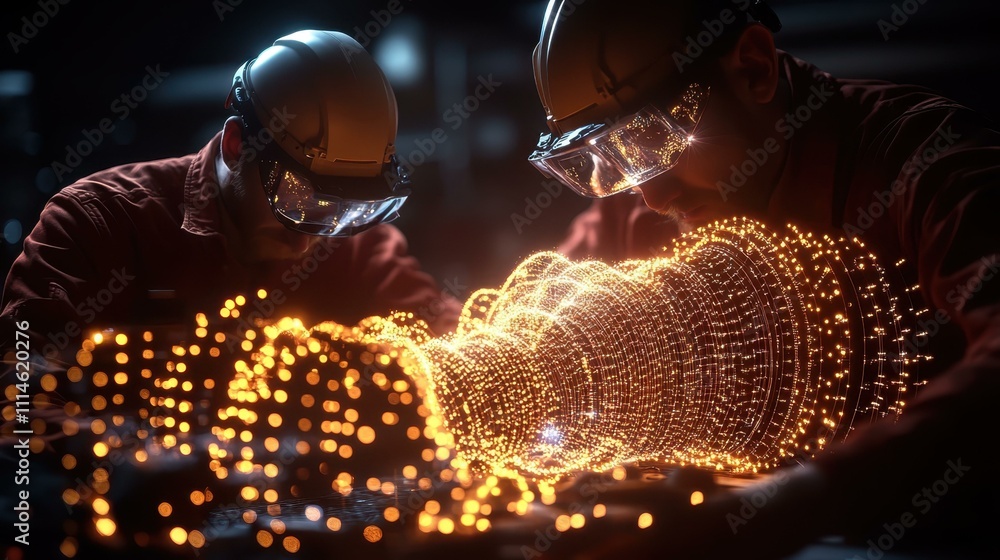 Poster ai-powered workspaces cutting-edge technology one main object high quality very detailed professiona