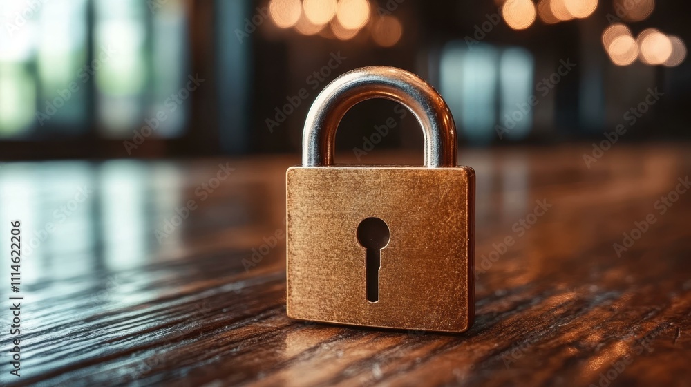 Poster data security concepts data breach prevention one main object high quality very detailed professiona