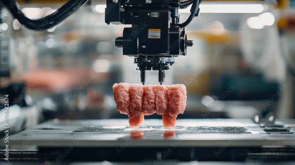 Poster Automated 3D Printing of a Pink Object with Multiple Spikes