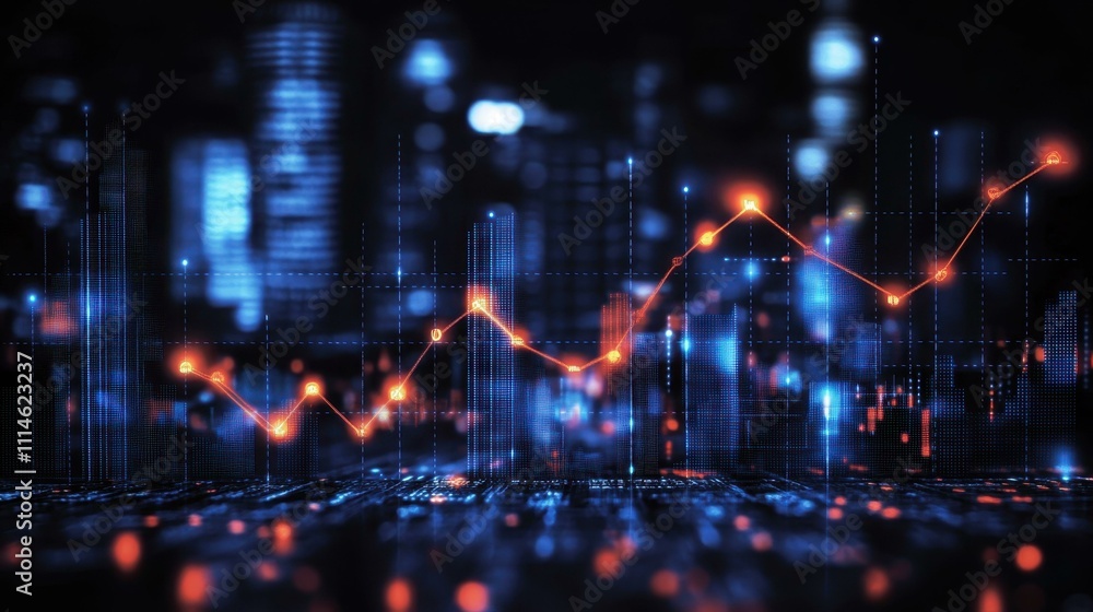 Poster graph diagram image business innovation abstract image one main object high quality very detailed