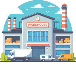warehouse vector