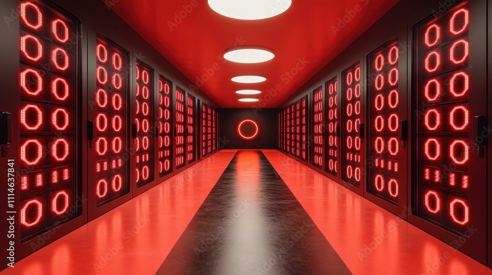 Poster data security concepts cybersecurity measures one main object high quality very detailed professiona