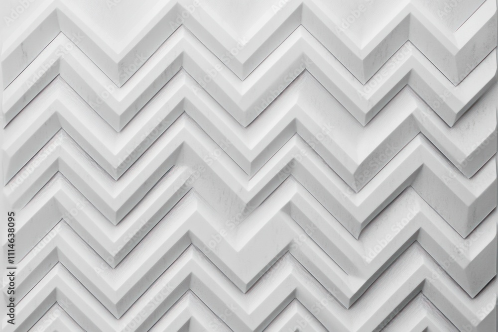 Poster abstract white zigzag pattern geometric design