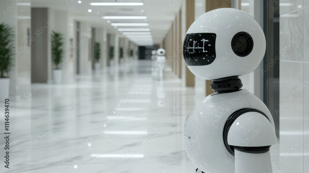 Poster robotics in healthcare ai diagnostics one main object high quality very detailed professional image